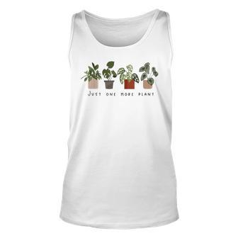 Just One More Plant Botanical Inspirational Cute Wildflower V2 Unisex Tank Top - Seseable