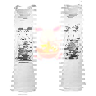 Kawaii Easter Bunny Ramen Noodles Japanese Easter Egg Unisex Tank Top | Mazezy