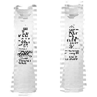 Keep Calm And Let Ananya Handle It | Funny Name Gift - Unisex Tank Top - Seseable