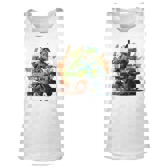 Kids T Rex Dinosaur Monster Truck For Toddlers Youth Birthday Unisex Tank Top - Thegiftio