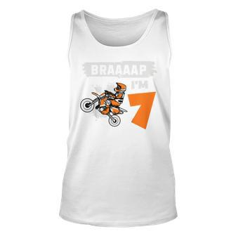 Kinder Braaaap Im 7 Dirt Bike Motocross 7 Geburtstag Tank Top - Seseable