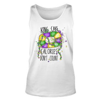 King Cake Calories Dont Count Funny Mardi Gras Unisex Tank Top - Seseable