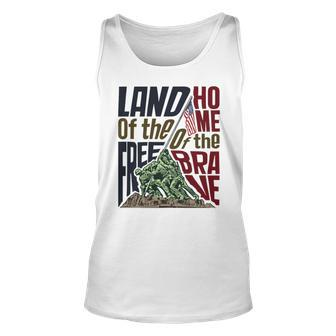 Land Of The Free Iwo Jima Unisex Tank Top | Mazezy