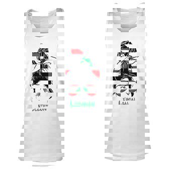 Lebanese Girl Lebanon Girl Lebanon Woman Flag Unisex Tank Top | Mazezy