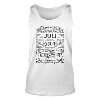 Legendär Seit Juli 2004 Volljährig 18 Geburtstag Retro Tank Top - Seseable