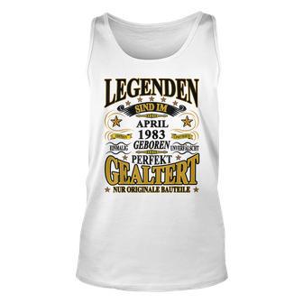 Legenden Sind Im April 1983 Geboren 40 Geburtstag Lustig V2 Tank Top - Seseable