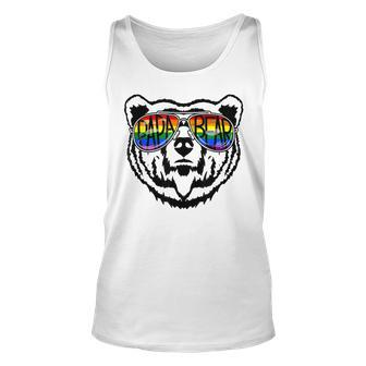 Lgbt Daddy Papa Bear Gay Pride Proud Dad Fathers Day Tank Top | Mazezy