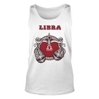 Libra September 23Rd To October 22Nd Zodiac Sign Unisex Tank Top | Mazezy
