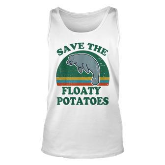 Mana- Save The Floaty Potatoes Funny Chubby Mermaid Unisex Tank Top - Seseable