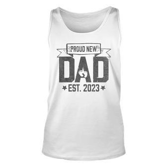 Mens Fathers Day For New Dad Pregnancy Announcement Unisex Tank Top - Thegiftio UK