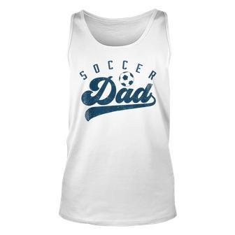 Mens Soccer Dad Gifts Daddy Fathers Day Unisex Tank Top - Seseable