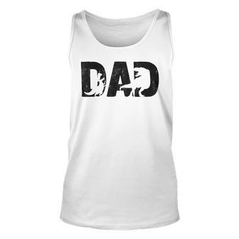 Mens Trex Dad Dinosaur Lover Cool Vintage Mens Fathers Day Unisex Tank Top - Seseable