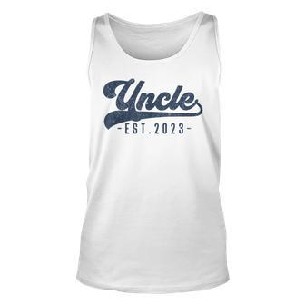 Mens Uncle Est 2023 Uncle To Be Gifts New Uncle Unisex Tank Top | Mazezy DE