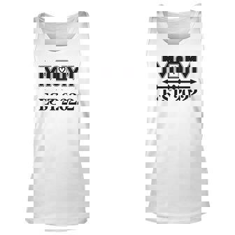 Mom Est 2022 Mother To Be First Mothers Day Men Women Tank Top Graphic Print Unisex - Thegiftio