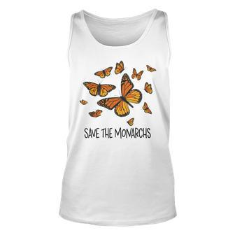 Monarch Butterflies Save The Monarchs Unisex Tank Top | Mazezy