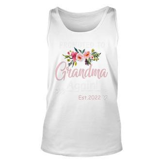 Mother Womens Promoted To Grandma Again 2022 Mothers Day Mom Unisex Tank Top - Monsterry UK