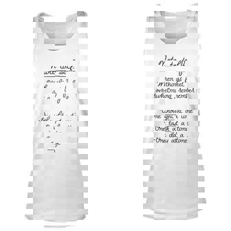 Note To Yourself When Things Go Overwhelming Unisex Tank Top | Seseable UK
