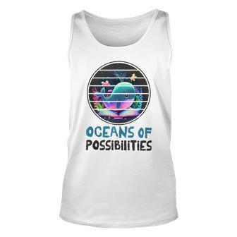 Oceans Of Possibilities Summer Reading 2023 Retro Vintage Unisex Tank Top | Mazezy