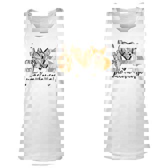 Peace Love Corgi Cute Dog Mom Mothers Day Gift Corgi Lover Unisex Tank Top - Thegiftio UK