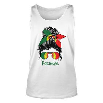 Portuguese Girl Portugal Woman Proud Portugal Flag Unisex Tank Top | Mazezy