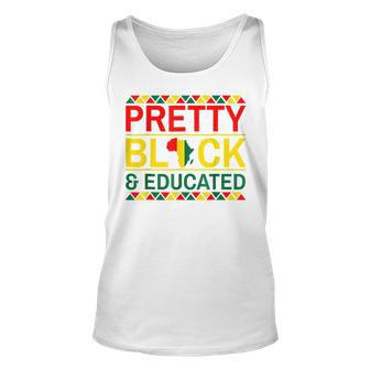 Pretty Black And Educated African Women Black History Month V3 Unisex Tank Top - Seseable