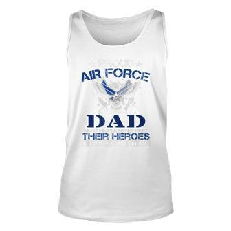 Proud Air Force Dad Funny T I Raised My Hero Unisex Tank Top | Mazezy