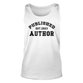 Published Author Est 2023 Writer To Be Future Authors Unisex Tank Top | Mazezy