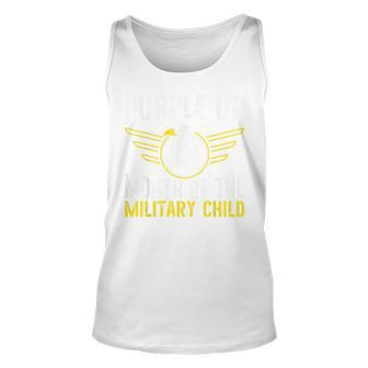 Purple Up Month Of The Military Child Veteran Soldier Unisex Tank Top - Seseable