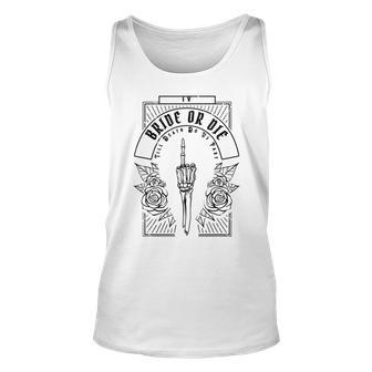 Ride Or Die Gothic Witchy Tarot Bachelorette Bridal Party Unisex Tank Top | Mazezy