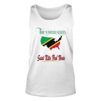 Saint Kitts And Nevis Men Women Tank Top Graphic Print Unisex - Thegiftio UK