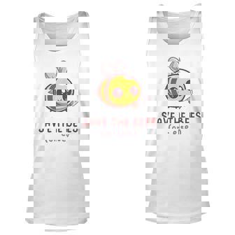 Save The Bees Or Else For Yellow Bees Funny Unisex Tank Top | Mazezy