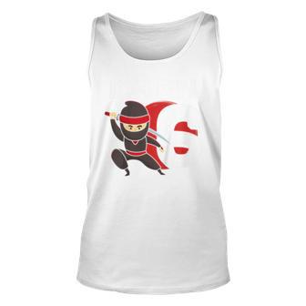 Sechster Geburtstag Ninja Unisex TankTop für Kinder, Spaß zum Kindergeburtstag - Seseable