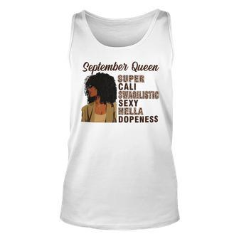 September Queen Super Cali Swagilistic Sexy Hella Dopeness Unisex Tank Top - Seseable