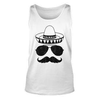 Sombrero Face With Mustache For Mexican Cinco De Mayo Tank Top | Mazezy