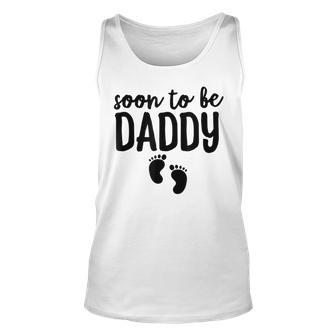 Soon To Be Daddy Funny Pregnancy Announcement Dad Father Unisex Tank Top - Thegiftio UK