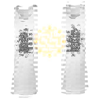 Mens Sorry I Like My Dog More Than You Puppy Paw Dog Owner Tank Top | Mazezy