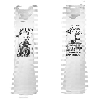 Sorry I Cant I Have Plans With My German Shepherd Dog Men Women Tank Top Graphic Print Unisex - Thegiftio