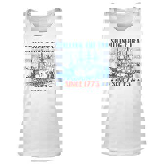 Spilling The Tea Since 1773 Fourth Of July Independence Day Tank Top | Mazezy