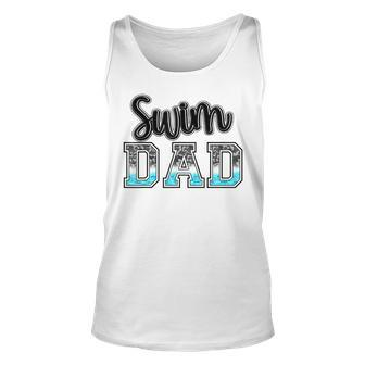 Swim Dad Swimming Diving Camo Western Fathers Day Unisex Tank Top - Thegiftio UK