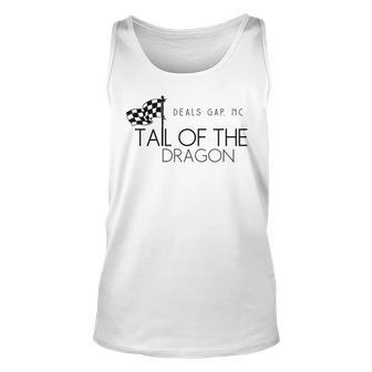 Tail Of The Dragon Deals Gap Nc Us 129 Motorcycle T Unisex Tank Top | Mazezy