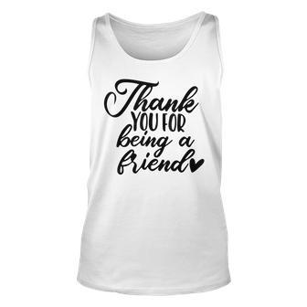 Thank You For Being A GolDen Friend Vintage Retro Unisex Tank Top - Seseable