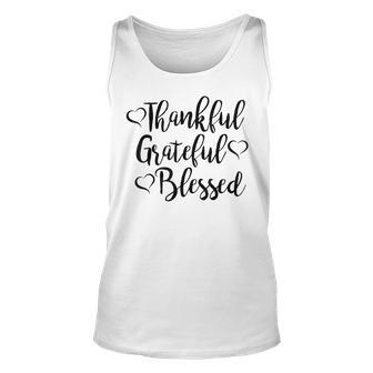 Thankful Grateful Blessed Thankful Blessed Gra Unisex Tank Top | Mazezy