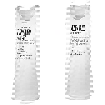 The Best Cat Dad Personalized Cat Dad Unisex Tank Top | Mazezy