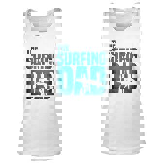 The Surfing Dad - Surfer Dad Fathers Day Waves2 Men Women Tank Top Graphic Print Unisex - Thegiftio UK