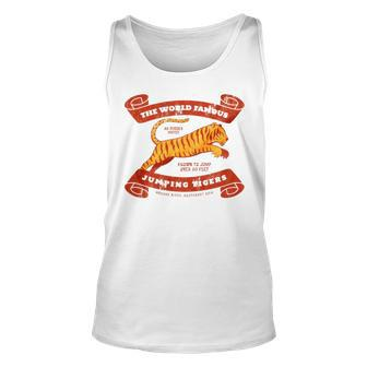 The World Famous Jumping Tigers Unisex Tank Top | Mazezy