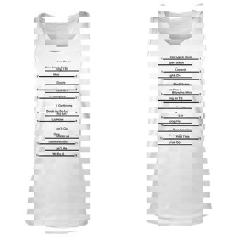 Track Your Long Hair Length Check Hair Backprint Unisex Tank Top | Mazezy