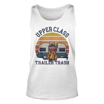 Upper Class Trailer Trash Camping Gift Unisex Tank Top - Seseable