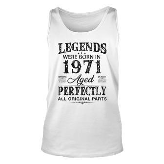 Vintage 1971 Funny 51 Years Old Men And Women 51Th Birthday Unisex Tank Top - Seseable