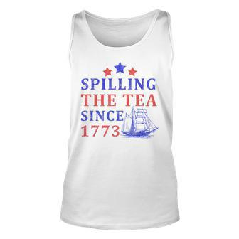 Vintage 4Th July Spilling The Tea Since 1773 Fourth Of July Tank Top | Mazezy