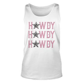 Vintage Cowgirl White Howdy Rodeo Country Western Southern Unisex Tank Top - Seseable